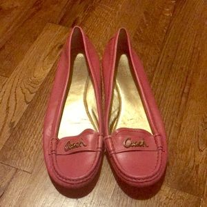 Pink Coach Loafers